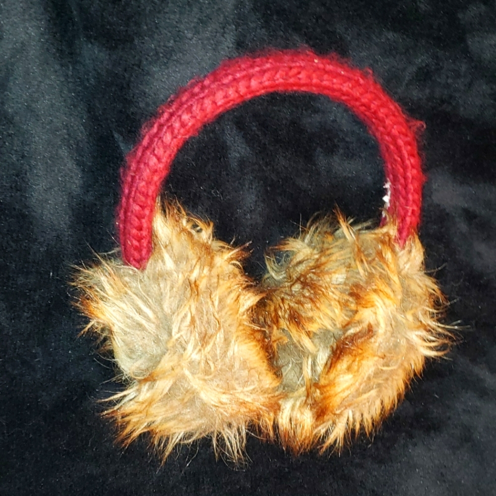 Maroon Faux Fur Earmuffs